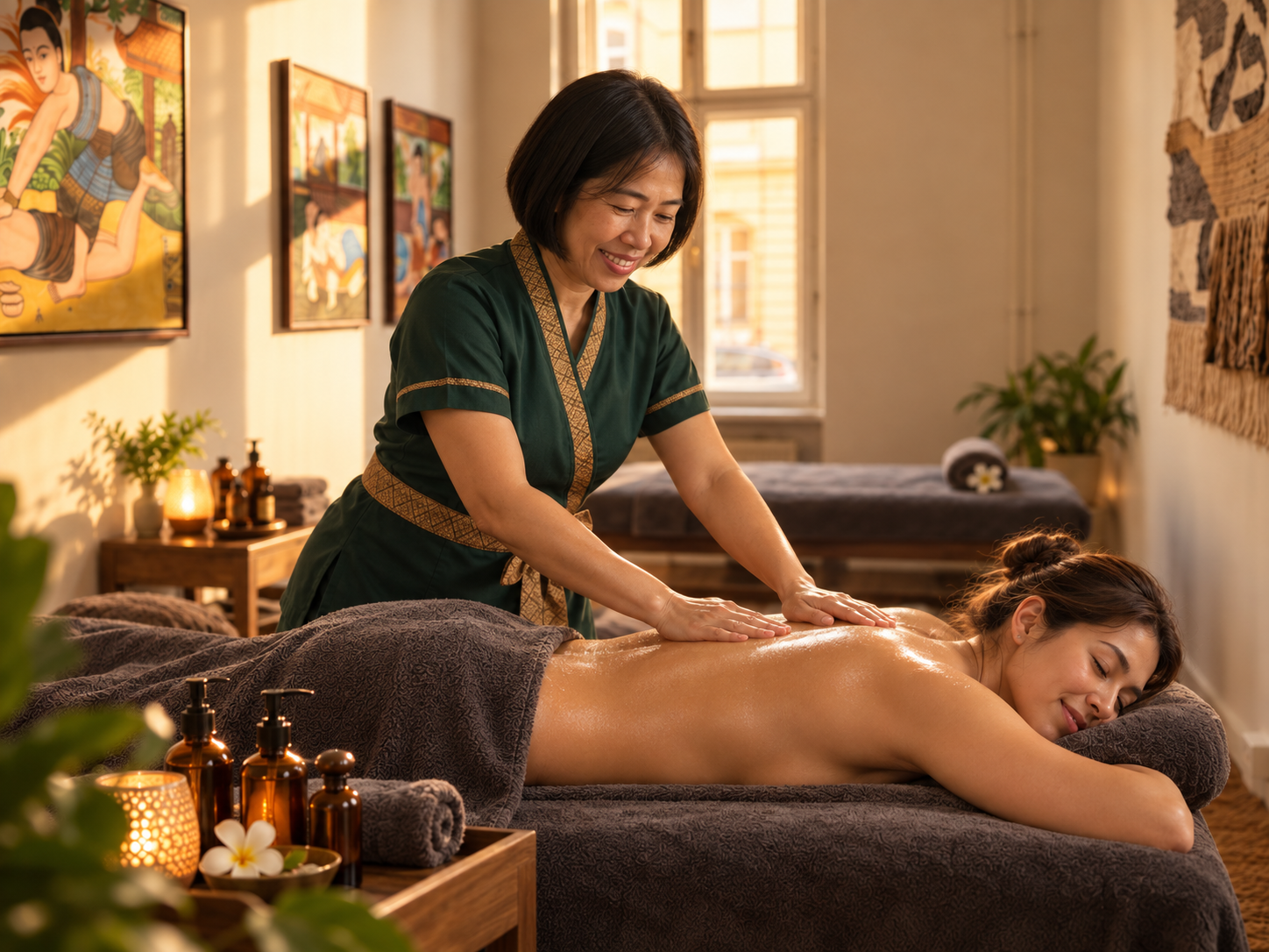 Aromaöl Massage